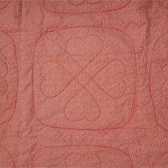 Handmade Quilt "Pink Love Ring" - Picture 7 of 9